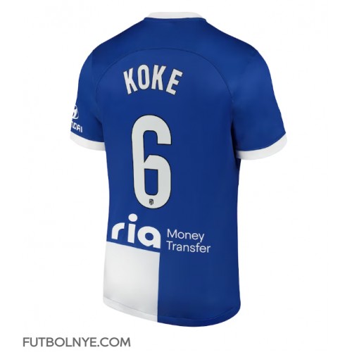 Camiseta Atletico Madrid Koke #6 Visitante Equipación 2023-24 manga corta